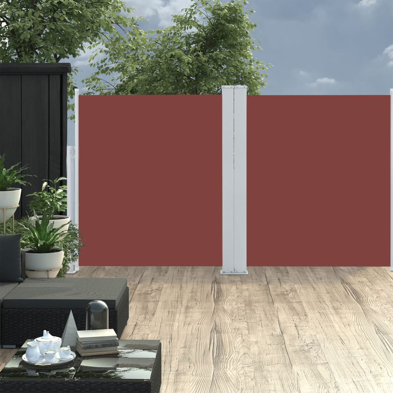 Retractable Side Awning Brown 140x600 cm Payday Deals