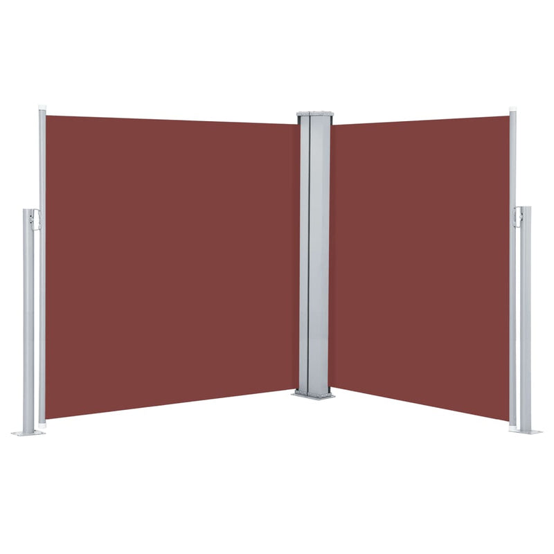 Retractable Side Awning Brown 140x600 cm Payday Deals