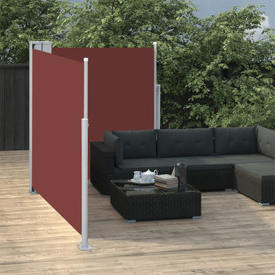 Retractable Side Awning Brown 140x600 cm Payday Deals