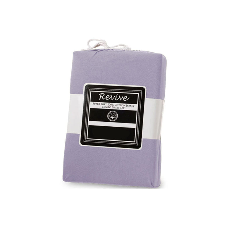 Revive Teddy Fleece Fitted Sheet Combo Set Lilac King Payday Deals