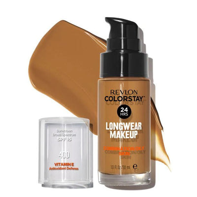 Revlon ColorStay Makeup for Combination Oily Skin SPF 15 - Caramel 400 - 30 ml Payday Deals