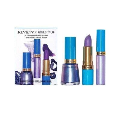 Revlon X Gurls Talk Pk3 Cosmetic Set Lipstick, Lip Topper & Nail Enamel Mental Health Payday Deals