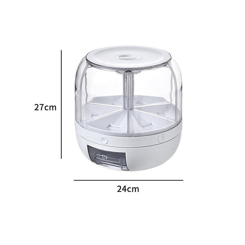 Rice Storage Cereal Dispenser Grain Container Rotating Dry Food Box Payday Deals