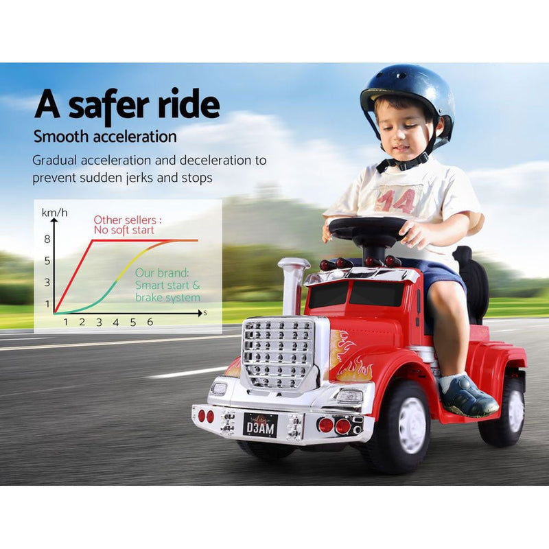 Ride On Cars Kids Electric Toys Car Battery Truck Childrens Motorbike Toy Rigo Red Payday Deals