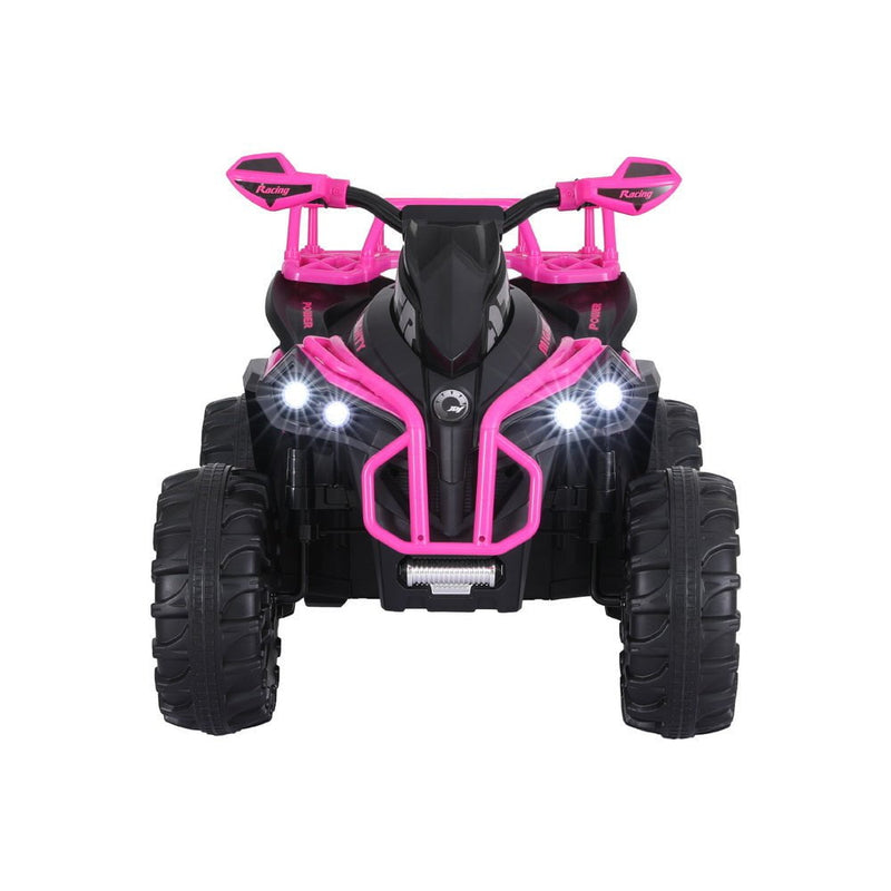 Rigo Kids Ride On Car ATV Quad Motorbike Storage Rack Electric Toys 12V Pink Payday Deals