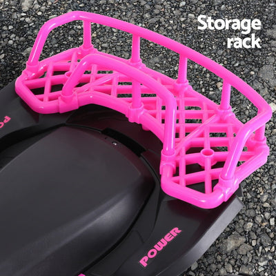 Rigo Kids Ride On Car ATV Quad Motorbike Storage Rack Electric Toys 12V Pink Payday Deals