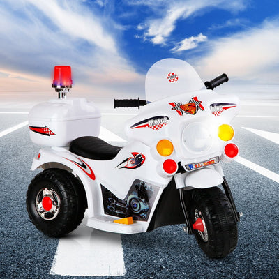 Rigo Kids Ride On Motorbike Motorcycle Car Toys White Payday Deals