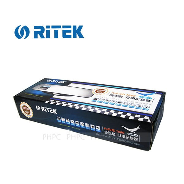 Ritek Full HD 1080 CRMT 01 Rearview Mirror + Driving Recorder Payday Deals