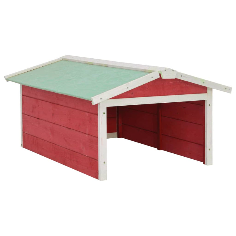 Robotic Lawn Mower Garage 72x87x50 cm Red and White Firwood Payday Deals