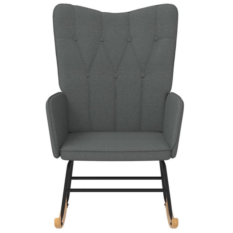 Rocking Chair Dark Grey Fabric Payday Deals