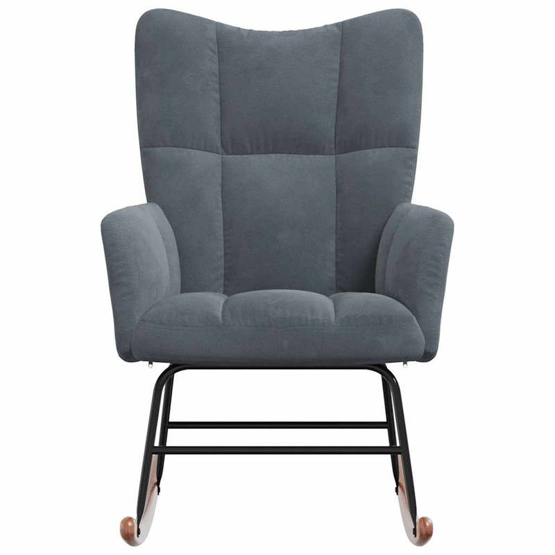 Rocking Chair Dark Grey Velvet Payday Deals