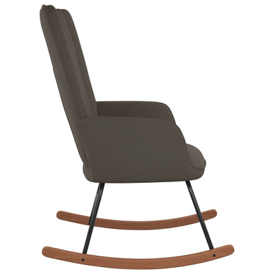 Rocking Chair Dark Grey Velvet Payday Deals