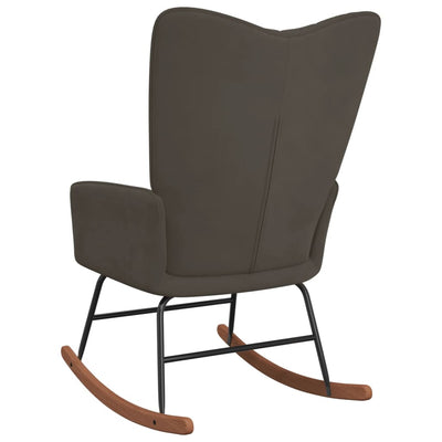 Rocking Chair Dark Grey Velvet Payday Deals