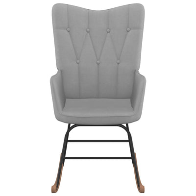 Rocking Chair Light Grey Fabric Payday Deals