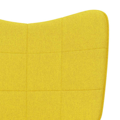 Rocking Chair Mustard Yellow Fabric Payday Deals