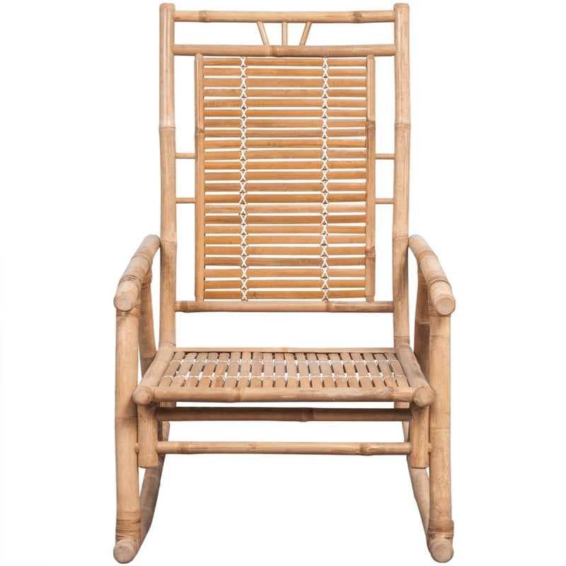 Rocking Chair with cushion Bamboo Payday Deals