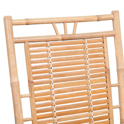 Rocking Chair with cushion Bamboo Payday Deals
