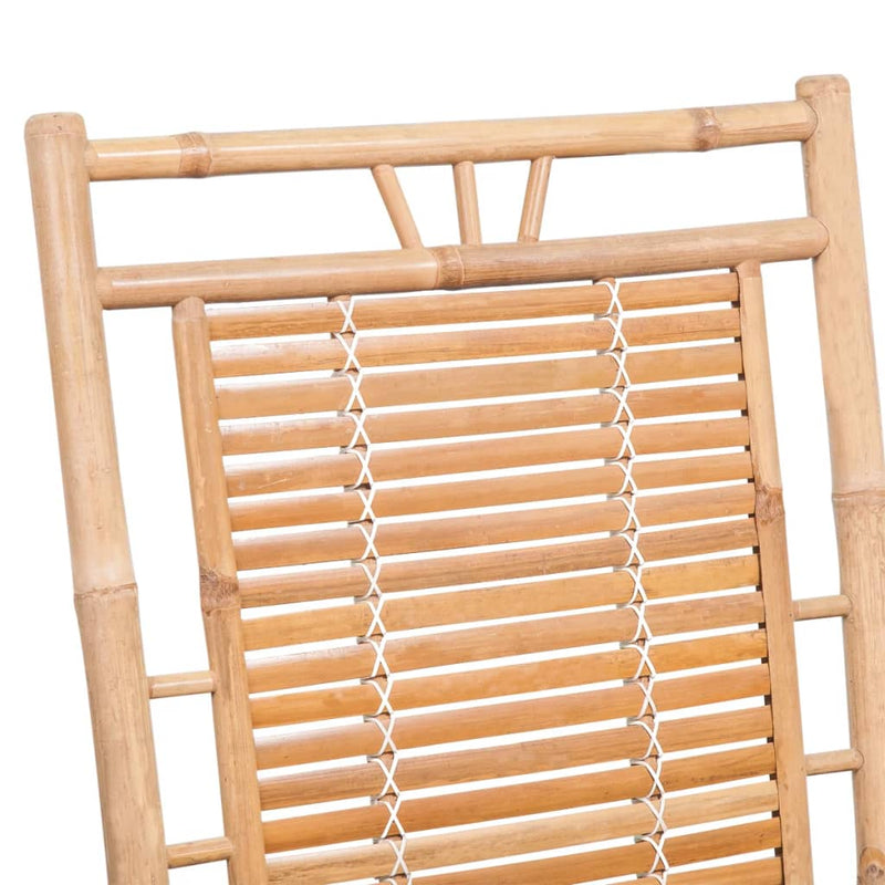 Rocking Chair with cushion Bamboo Payday Deals
