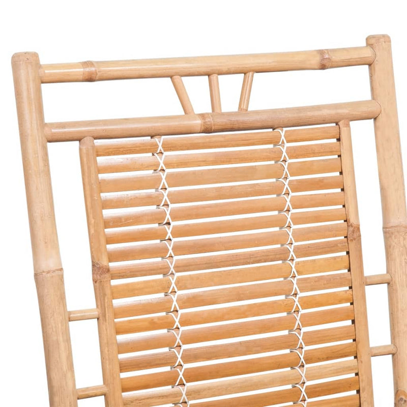Rocking Chair with cushion Bamboo Payday Deals