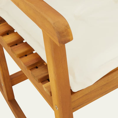 Rocking Chair with Cushions Solid Wood Acacia Payday Deals