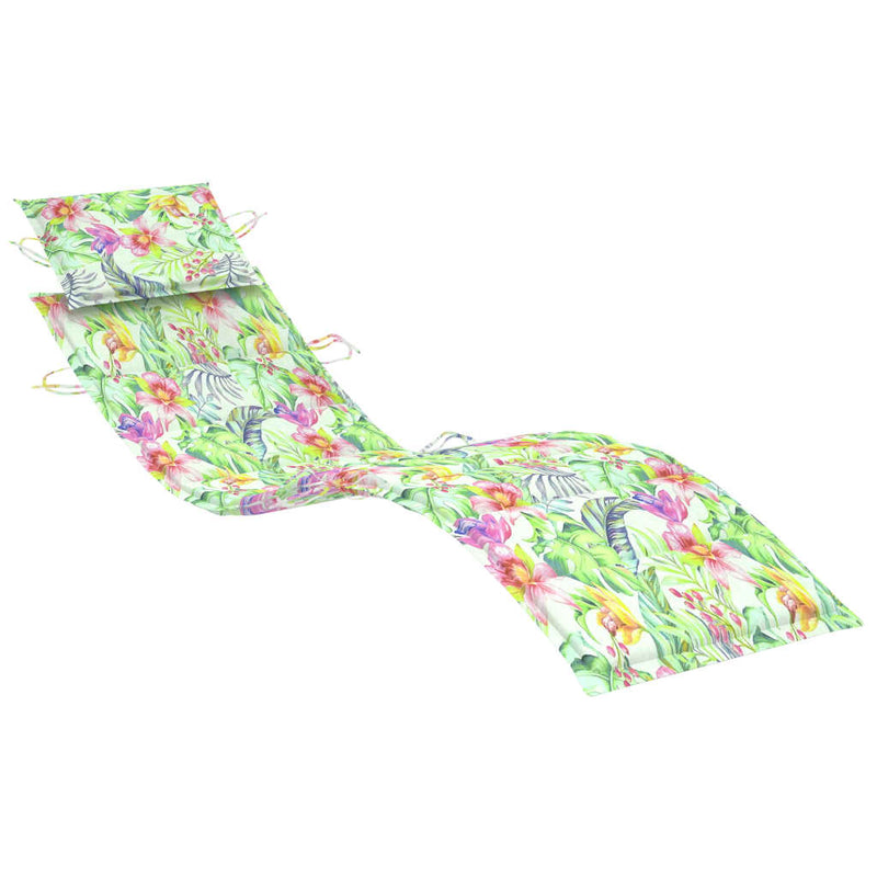 Rocking Sun Lounger with Cushion Solid Teak Wood Payday Deals