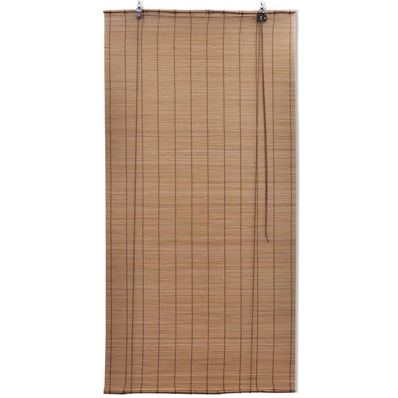 Roller Blind Bamboo 140x220 cm Brown Payday Deals