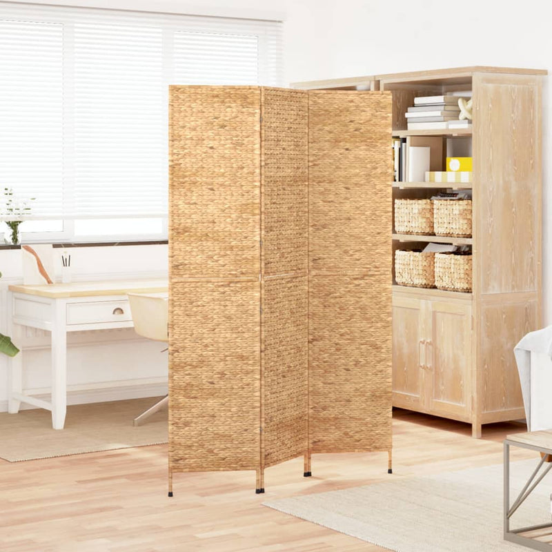 Room Divider 3-Panel 122x180 cm Water Hyacinth Payday Deals