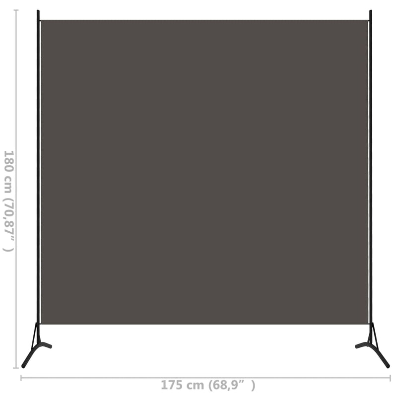 Room Divider Anthracite 175x180 cm Fabric Payday Deals