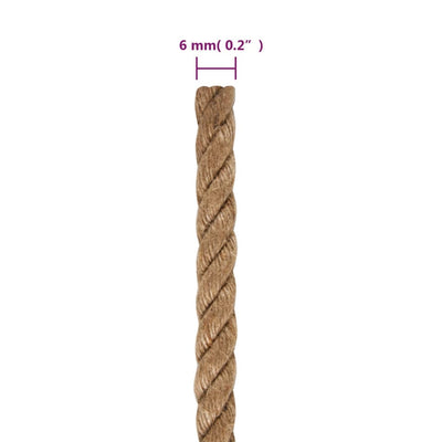 Rope 100% Jute 6 mm 500 m Payday Deals