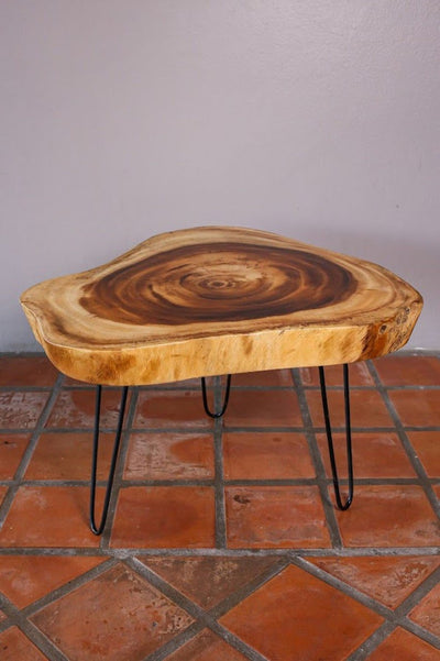 Round Raintree Wood Live Edge Coffee Table Payday Deals