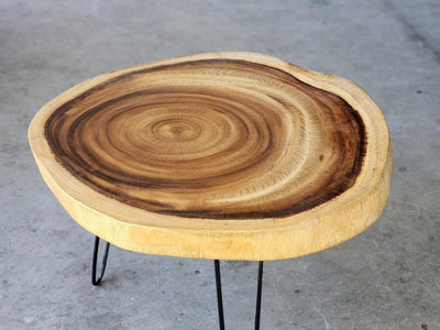 Round Raintree Wood Live Edge Coffee Table Payday Deals