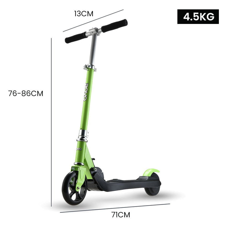 ROVO KIDS Electric Scooter Lithium Ride-On Foldable E-Scooter 125W Rechargeable, Green Payday Deals