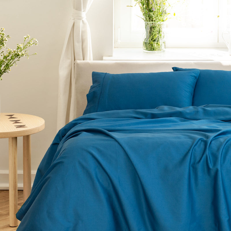 Royal Comfort 1000TC Balmain Hotel Grade Bamboo Cotton Sheets Pillowcases Set - King - Mineral Blue Payday Deals