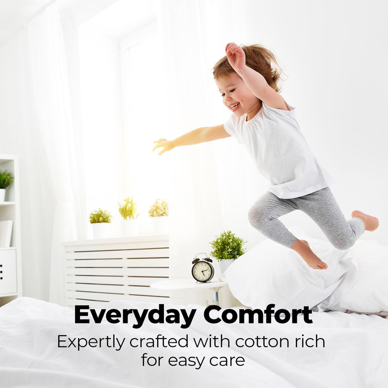 Royal Comfort 1500 Thread Count Cotton Rich Sheet Set 3 Piece Ultra Soft Bedding - Double - Stone Payday Deals