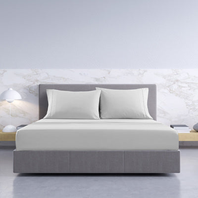 Royal Comfort - Balmain 1000TC Bamboo cotton Sheet Sets (Queen) - Cool Grey Payday Deals