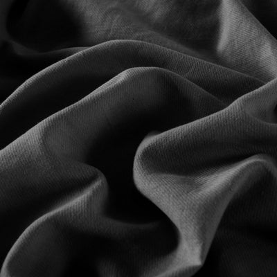 Royal Comfort Hemp Braid Cotton Blend Quilt Cover Set Reverse Stripe Bedding - Queen - Charcoal Payday Deals