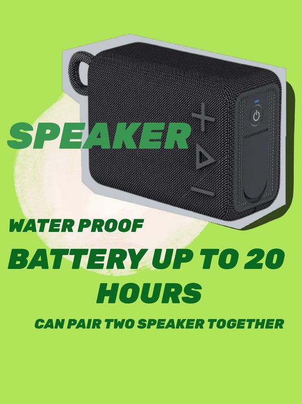 ROYQUEEN Bluetooth Speaker, Waterproof Bluetooth Speaker, Portable Bluetooth Speaker,Shower Speaker,Rich Bass HD Stereo Sound for Home, Beach, Shower, Outdoor Travel 20H Playtime (Black) Payday Deals