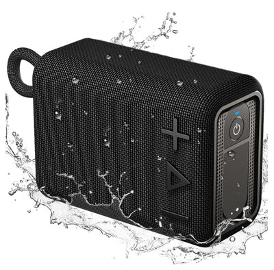 ROYQUEEN Bluetooth Speaker, Waterproof Bluetooth Speaker, Portable Bluetooth Speaker,Shower Speaker,Rich Bass HD Stereo Sound for Home, Beach, Shower, Outdoor Travel 20H Playtime (Black) Payday Deals