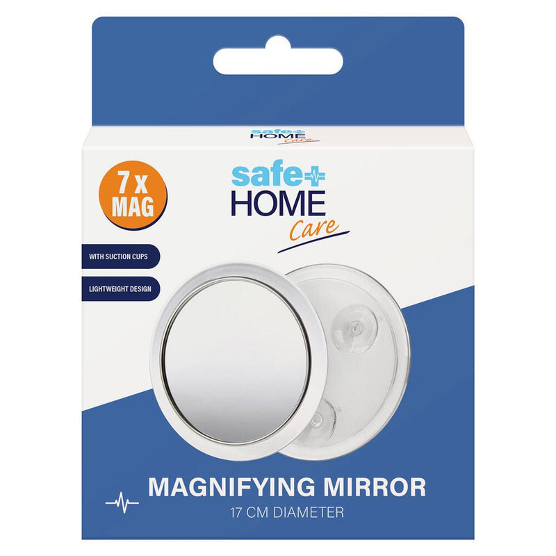 Safe Home Care 7 x Magnifying Mirror 17cm With Suction Cups Payday Deals
