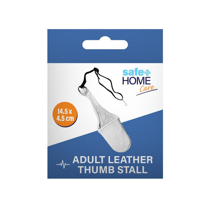 Safe Home Care Adult Leather Thumb Stall 14.5 x 4.5cm Payday Deals