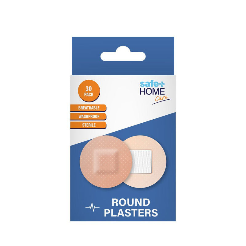 Safe Home Care Breathable Sterile And Waterproof Plasters Round 30pc Payday Deals