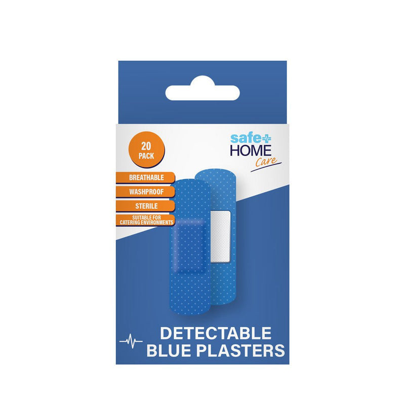 Safe Home Care Suited To Catering Environments Detachable Blue Plasters 20pc Payday Deals