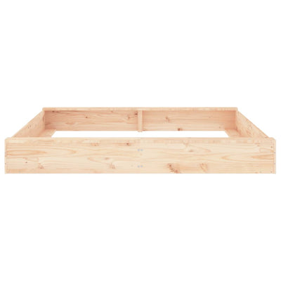 Sandbox with Seats Square Solid Wood Pine Payday Deals