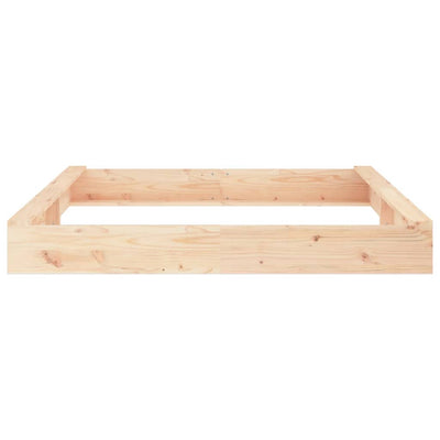 Sandbox with Seats Square Solid Wood Pine Payday Deals