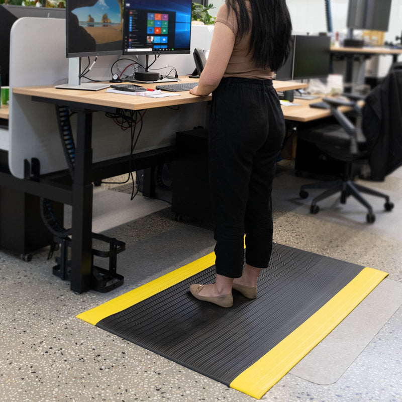 Sandleford Anti Fatigue Floor Mat Foam Standing Desk Home Office Rug Hi Vis - 150 x 90 cm Payday Deals