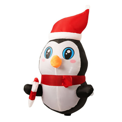 Santaco Christmas Inflatable Lighted 0.9M Xmas Penguin Garden Outdoor Decoration Payday Deals