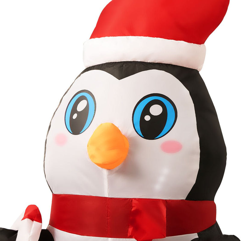 Santaco Christmas Inflatable Lighted 0.9M Xmas Penguin Garden Outdoor Decoration Payday Deals