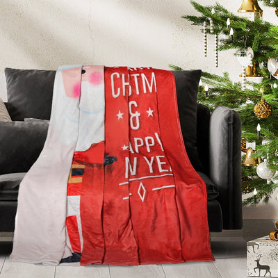 Santaco Throw Blanket Xmas Flannel Double Sided Warm Rug Fleece Decor Christmas S Payday Deals