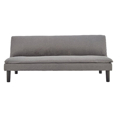 Sarantino 3 Seater Modular Faux Linen Fabric Sofa Bed Couch -Dark Grey Payday Deals