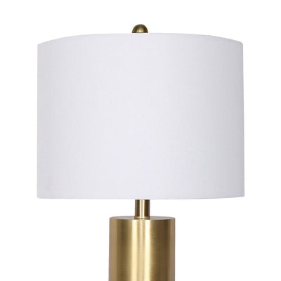 Sarantino Metal And Marble Table Lamp - White Payday Deals